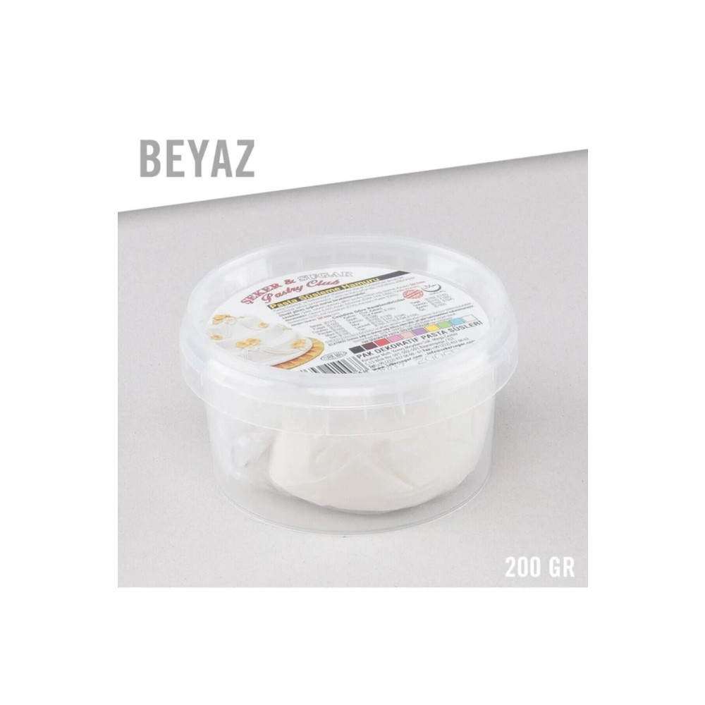 ŞEKER & SUGAR Şeker Sugar Şeker Hamuru Beyaz 200 gr Tatlı ve Pasta Malzemeleri Fiyatı