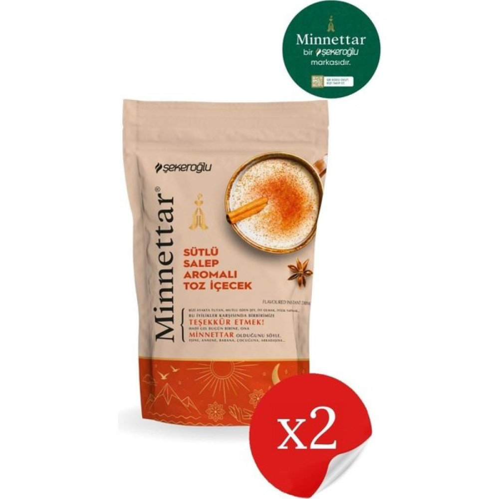 Şekeroğlu Minnettar Sütlü Salep 2 x 200 gr ( 2 Paket ) - 1 Paket - Aeropress Diğer Fiyatı