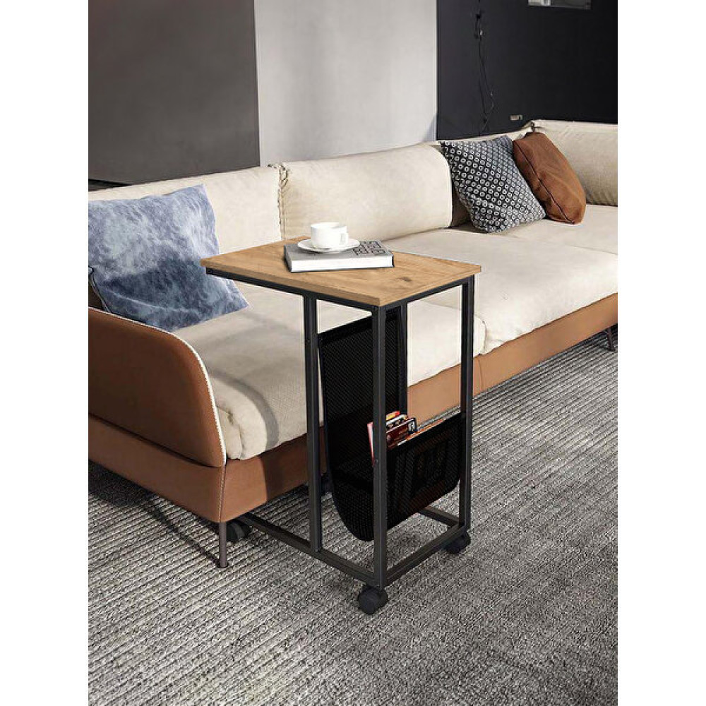 Sekizinci Cadde Tekerlekli Yardımcı C Sehpa - Model Iıı - Atlantik Çam - 60x40, Sehpa Fiyatı