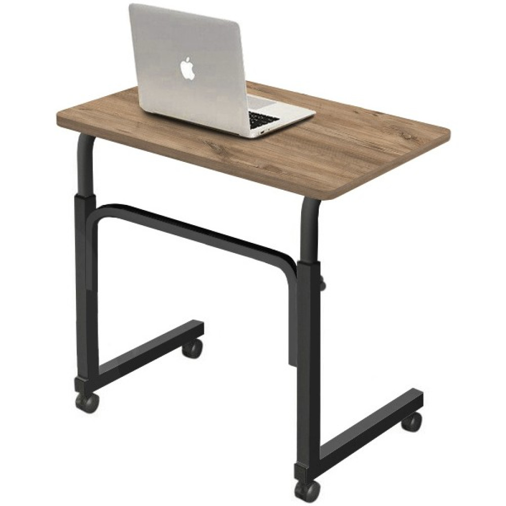 Sekizinci Cadde Yükseklik Ayarlı Laptop Sehpası ve Çalışma Masası - Ceviz (Tekerli) 70 x 40 cm Sehpa Fiyatı