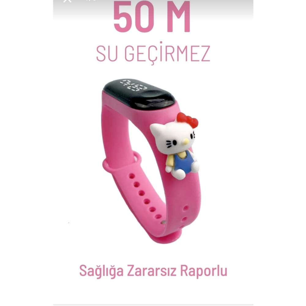 Sekk O Hello Kitty Figürlü Led Dokunmatik Su Geçirmez Dijital Çocuk Saati (AKILLI SAAT DEĞİLDİR) Akıllı Saat Fiyatı