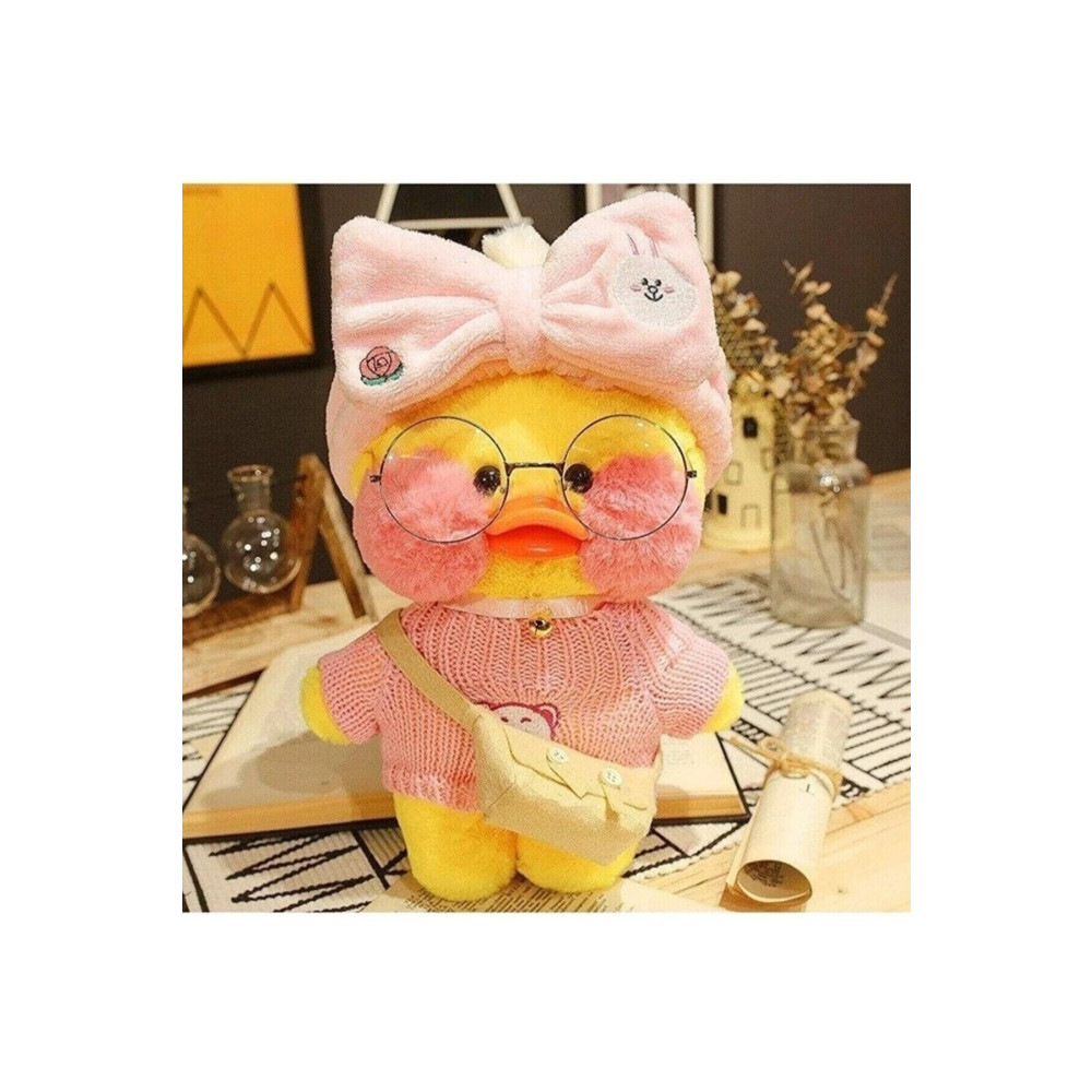 Sekk O Lalafanfan Kawaii Sarı Renk Karikatür 30cm Ördek Peluş Doğum Günü Hediyesi Aksesuarlı Ördek Peluş Oyuncaklar Fiyatı