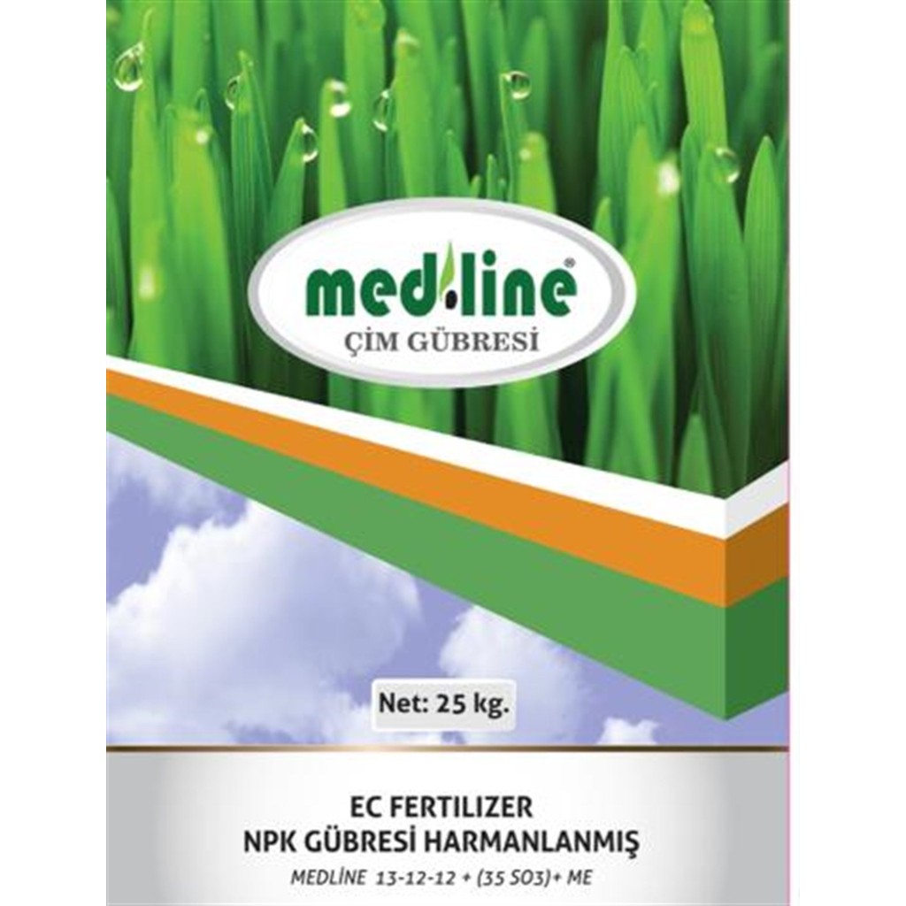 Sekoya Çim Gübresi Medline 13+12+12+(35 So3)+ Me 25KG - 1 Adet Diğer Fiyatı