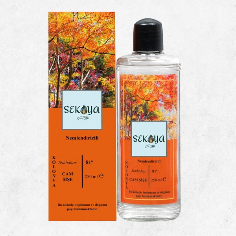 Sekoya Kolonya Sonbahar 250 ml Cam Şişe Nemlendiricili Kolonya & Gülsuyu Fiyatı