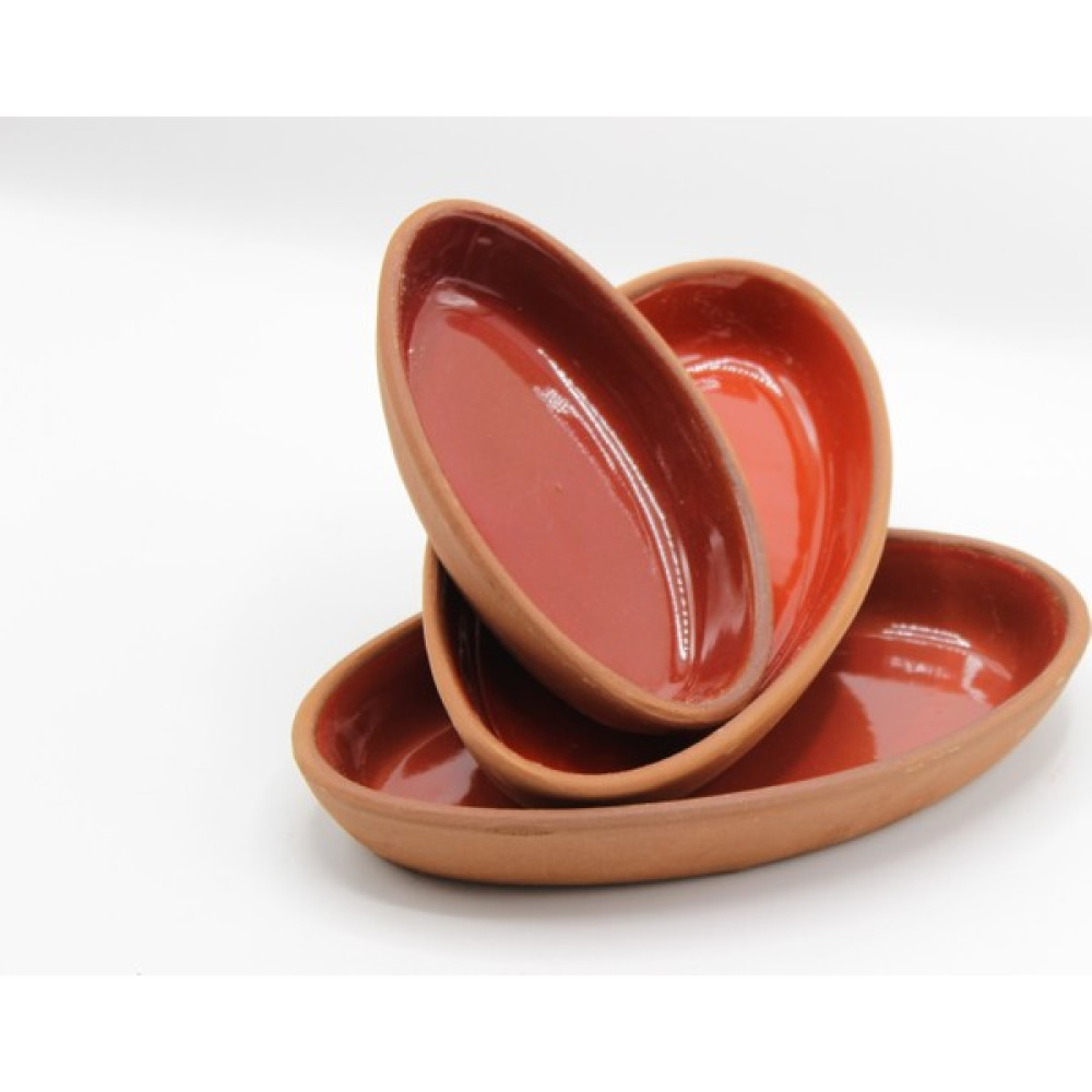 Seladon 3 Lü Toprak Güveç Kayık Tabak,fırın Kabı,sunum Tabağı(14 cm ,17 cm ,18 Cm) - Kırmızı Mutfak Gereçleri Fiyatı