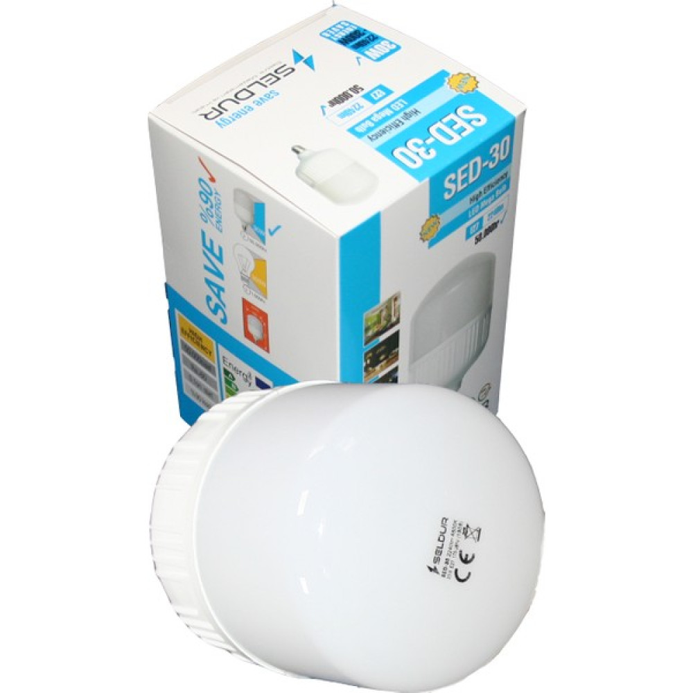 Seldur 30W Büyük Boy Torch LED Ampul E27 Duy - Beyaz - 20 - 30 W Led Aydınlatmalar Fiyatı