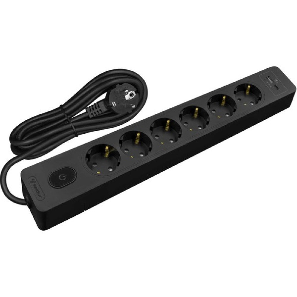 Seldur Kablolu Usb/type-C 6'lı 2 Metre Siyah Grup Priz Oto Boyaları Fiyatı