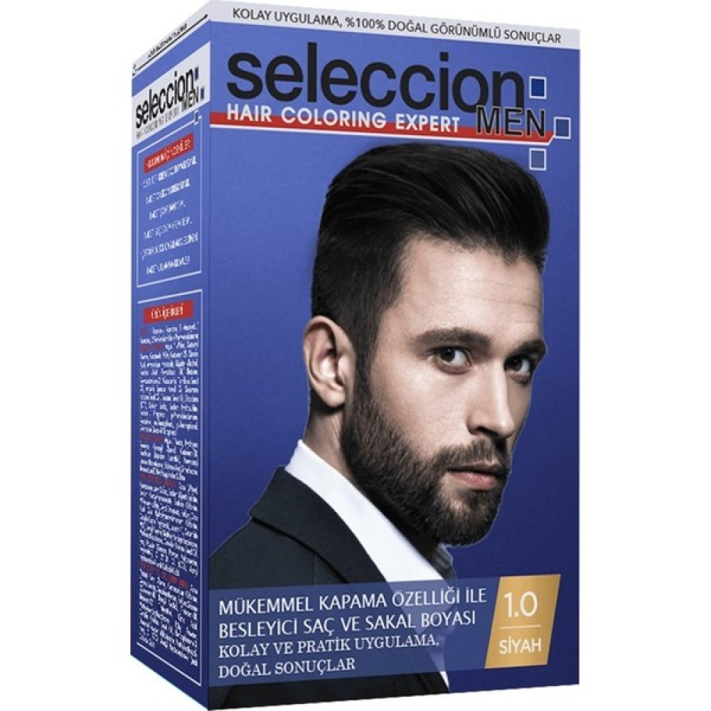 Seleccion Men Erkek Saç Boyası 1.0 Siyah Saç Boyası Fiyatı