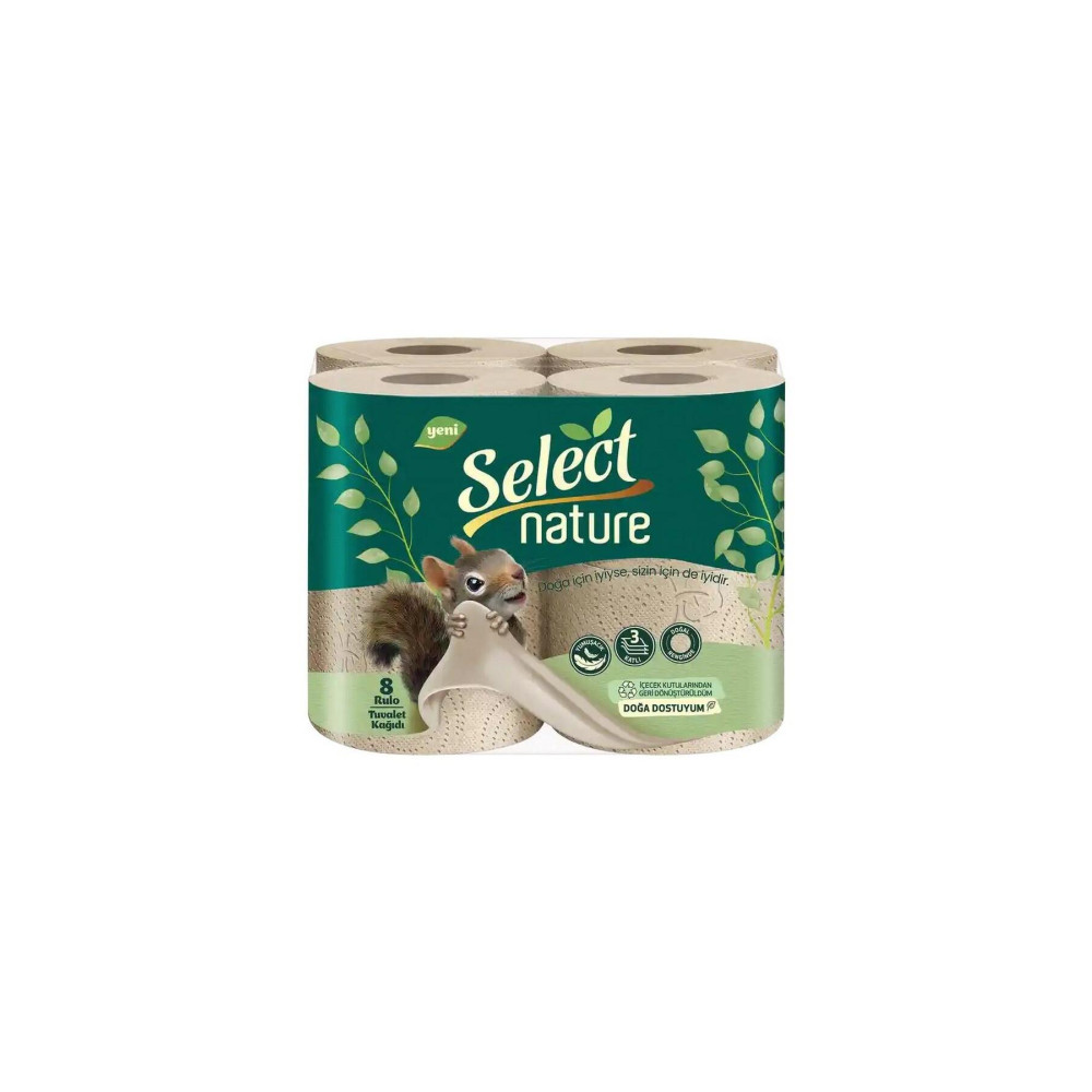 Select Nature 3 Katlı Tuvalet Kağıdı 8li Tuvalet Kağıdı Fiyatı