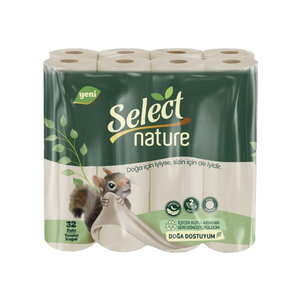 Select Nature Doğal ve Organik Tuvalet Kağıdı 32'li - Kahverengi Tuvalet Kağıdı Fiyatı