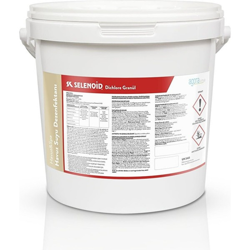 Selenoid Havuz Kimyasalları Selenoid Dichlore %56 Toz Klor 25 kg Selenoid Dichlore Oto Boyaları Fiyatı