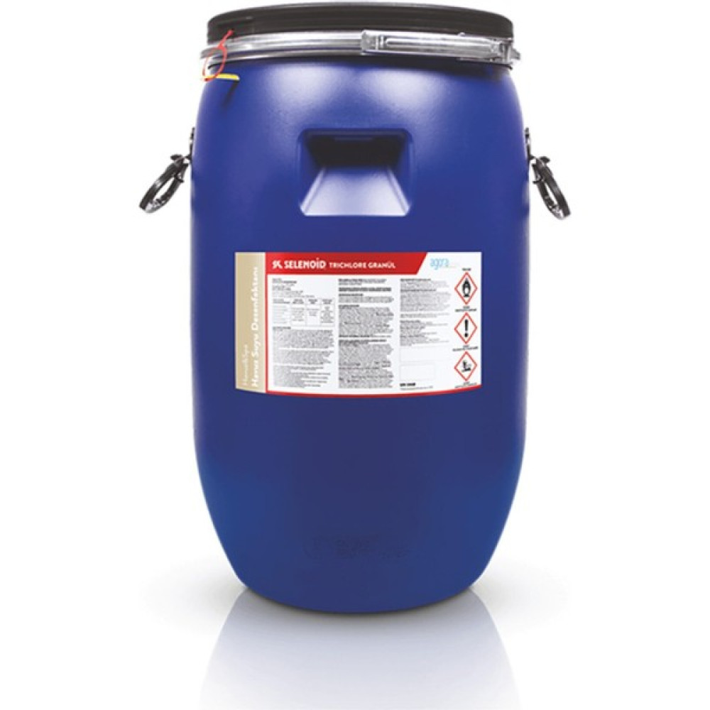 Selenoid Havuz Kimyasalları Selenoid Trichlore %90 Toz Klor 50 kg Selenoid Trichlore Bahçe Malzemeleri Fiyatı