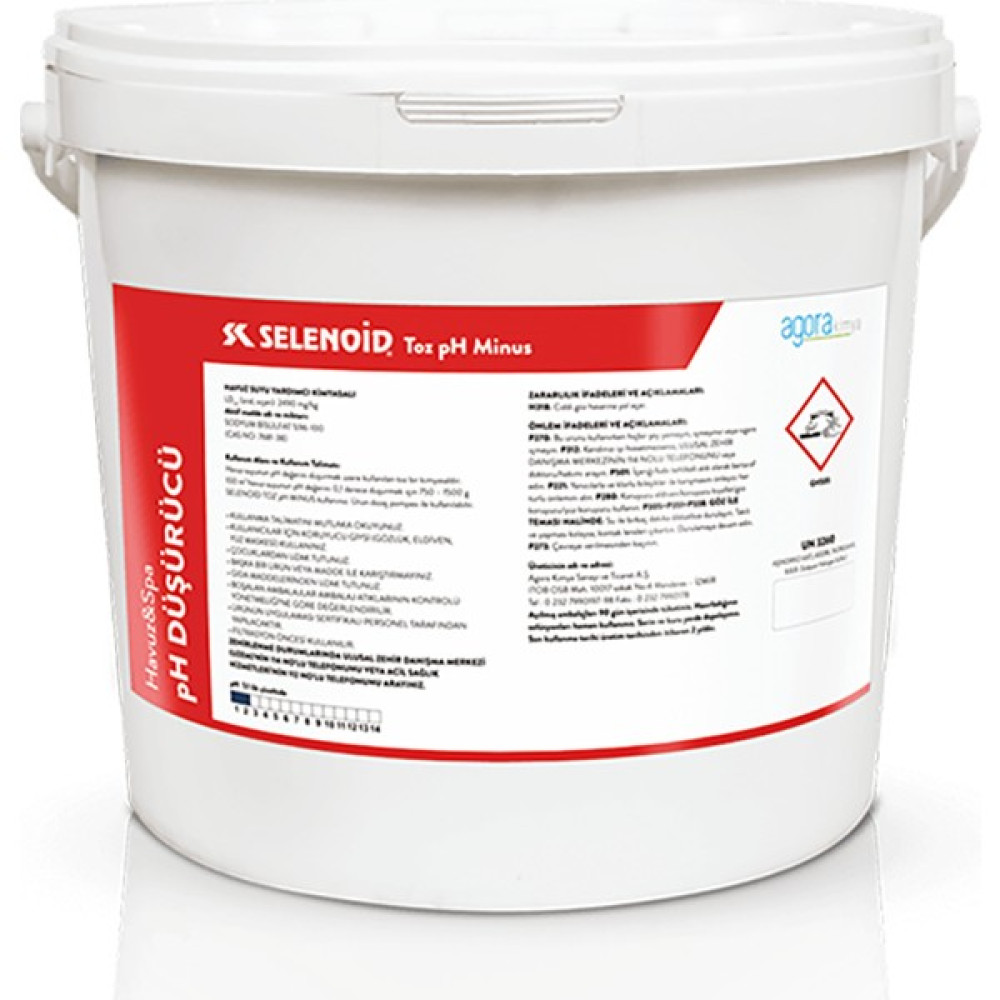 Selenoid Havuz Suyu Toz Ph Düşürücü Selenoid Ph Minus (-) 25 kg - Yok Bahçe Dekorasyon & Düzenleme Fiyatı