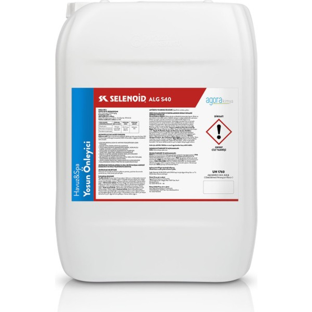 Selenoid Havuz Yosun Önleyici Selenoid Alg S40 10 kg - Yok Oto, Bahçe, Yapı Market Fiyatı