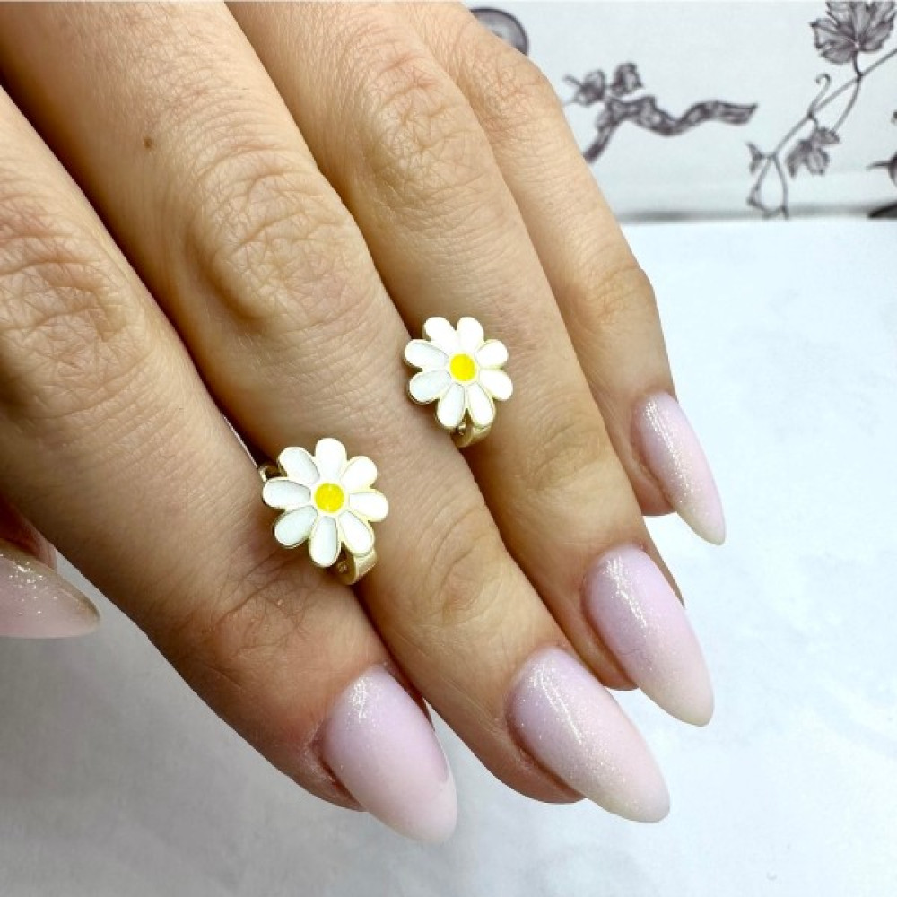 Selens Gümüş Çocuk Küpesi Papatyalı Çocuk Küpe Gümüş Küpe Fiyatı