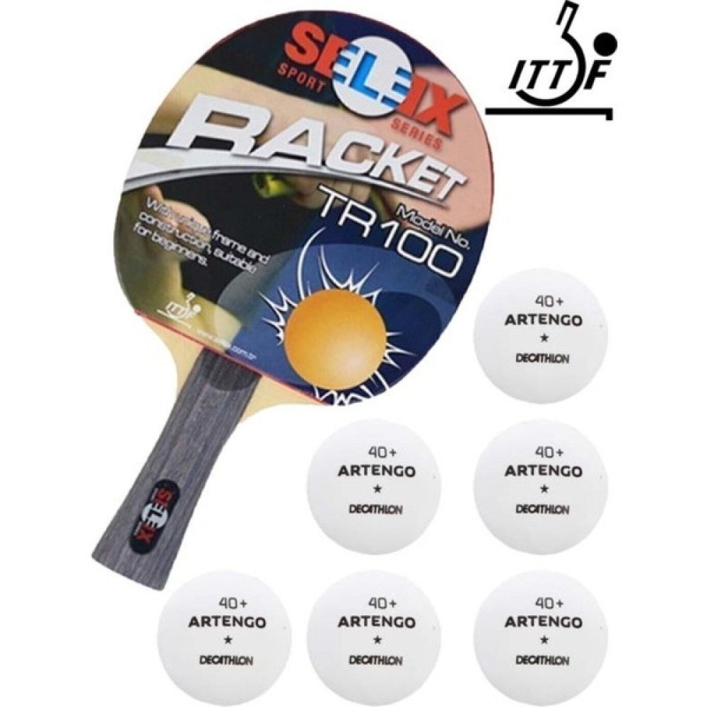 Selex Tr 100 Ittf Onaylı Masa Tenisi Raketi 6 Adet 40 mm Top Masa Tenisi Seti Tenis & Badminton Fiyatı