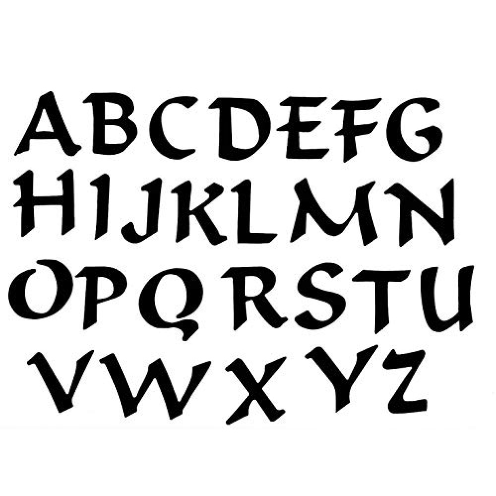 Self Adhesive Felt Letter Set - Black