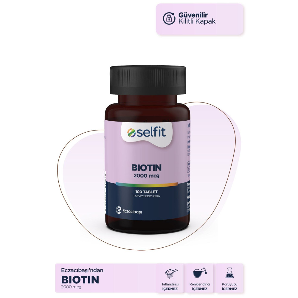 Selfit Biotin 2000 Mcg 100 Tablet Sağlık / Diyet Fiyatı
