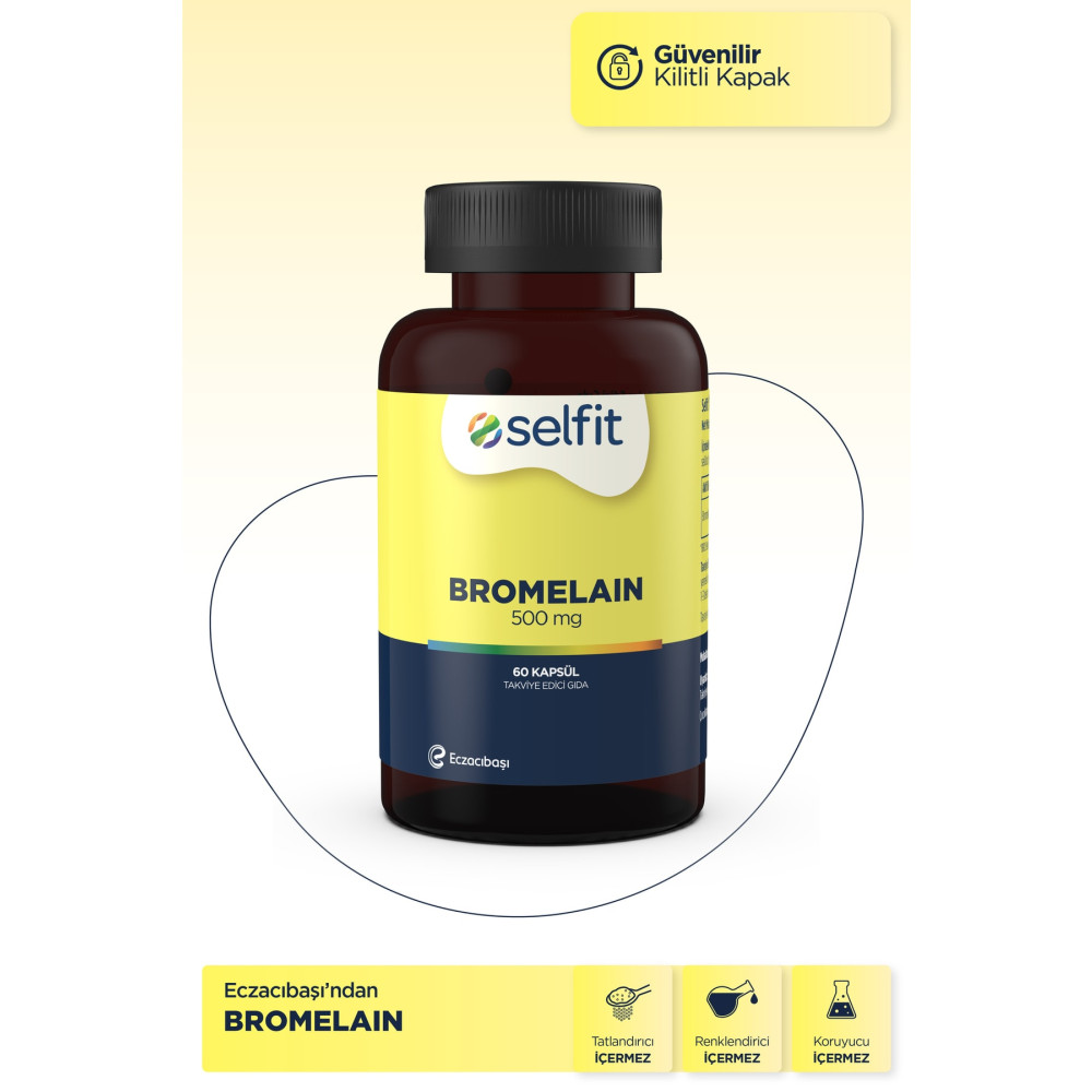Selfit Bromelain 500 Mg 60 Kapsül Sağlık Fiyatı