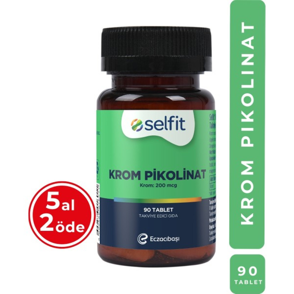 Selfit Krom Pikolinat 200 Mcg 90 Tablet Diğer Fiyatı