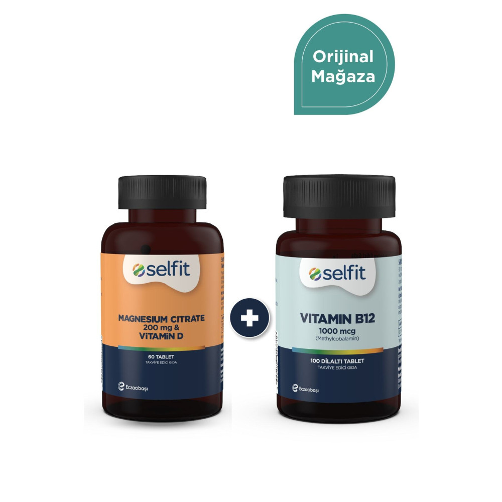 Selfit Vitamin B12 & Magnezyum Sitrat & Vitamin D Sağlık / Diyet Fiyatı