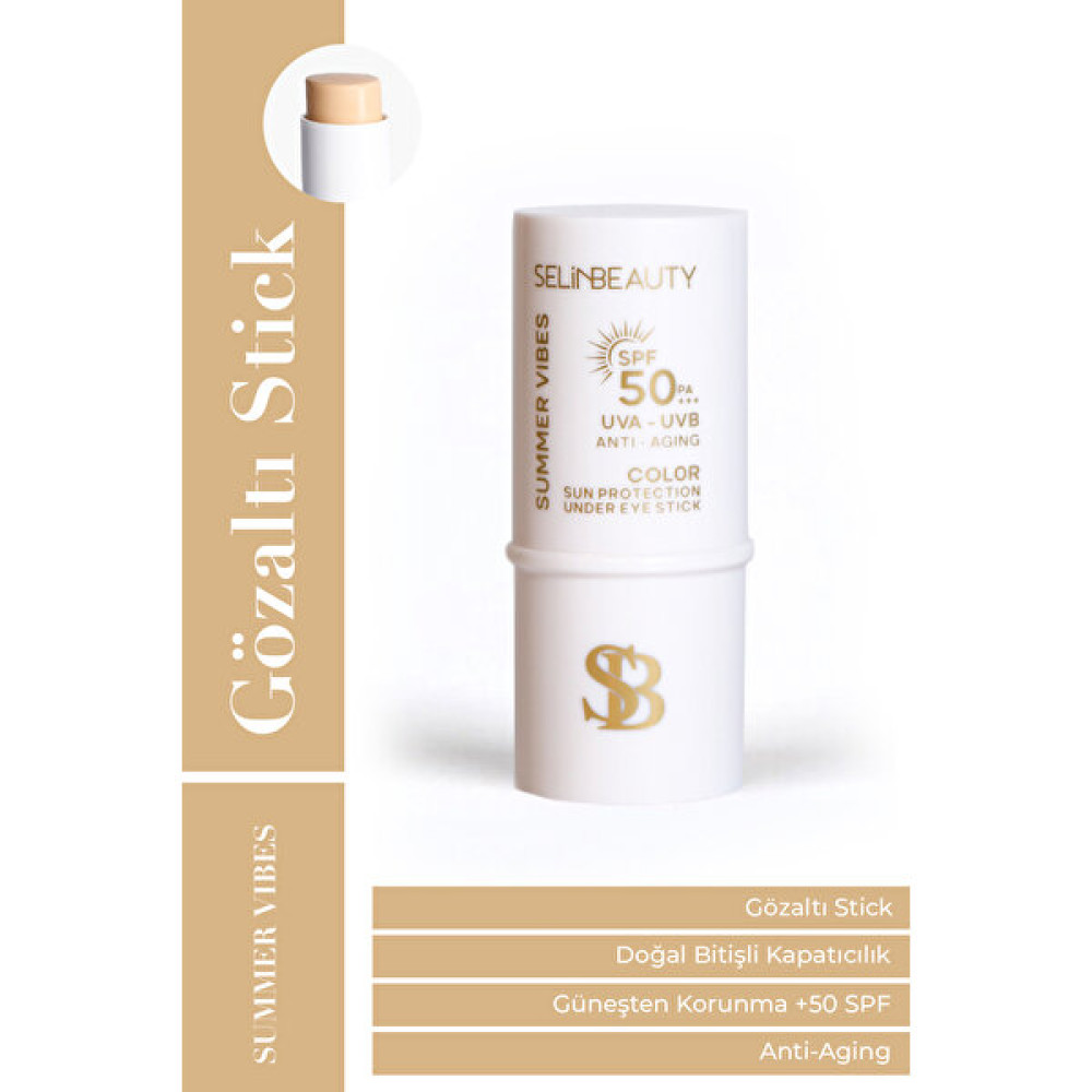 Selin Beauty Color Sun Protection SPF50+ Göz Altı Stick Güneş Koruyucu 6 gr Güneş Kremleri ve Losyonları Fiyatı