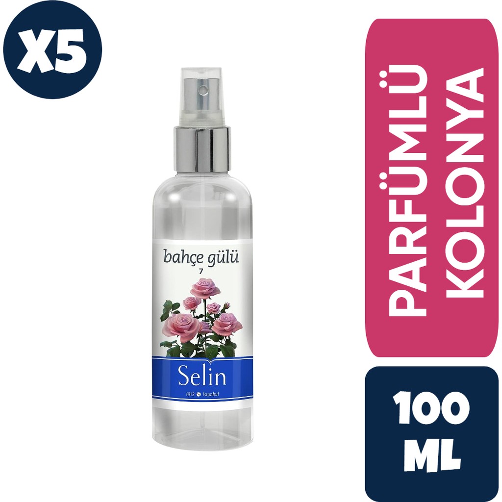 Selin Kolonya Bahçe Gülü Sprey 100 ml X5 Adet Diğer Fiyatı