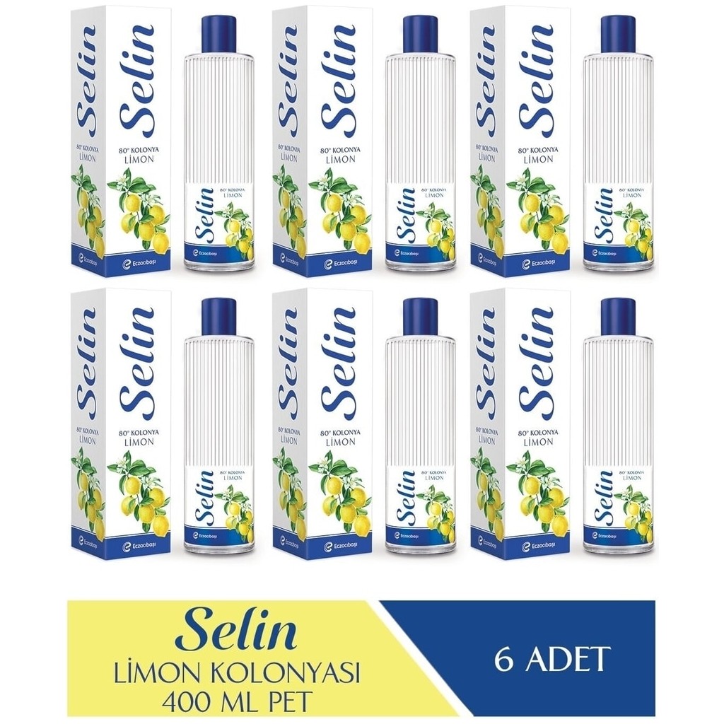 Selin Limon Kolonya Pet 400ML 6'lı Set 2400 ml Diğer Fiyatı
