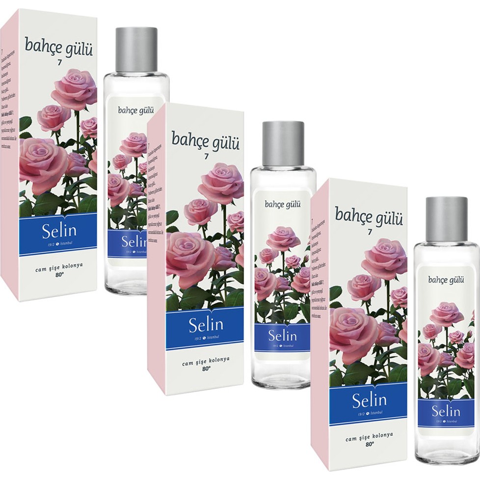Selin Parfümlü Kolonya Bahçe Gülü 180 ml x 3 Paket Parfümler Fiyatı