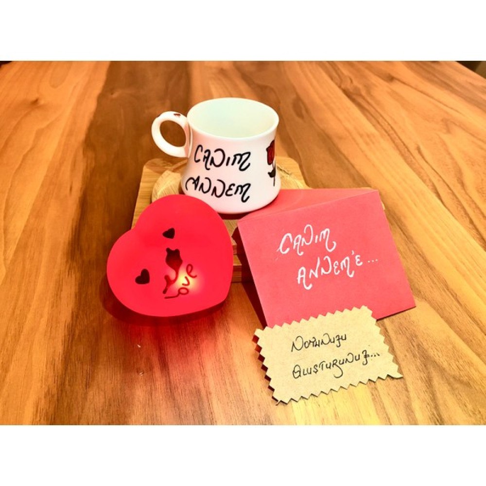 Seliness Design Annelere Özel İsim Yazılı Kahve Fincanı Fincan / Bardak / Kahve Takımı Fiyatı