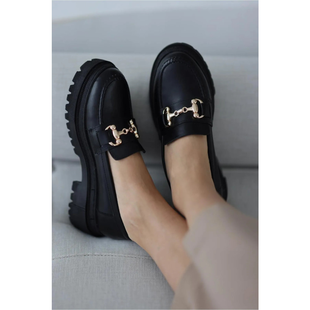 selinshoes Diya Shoes Tokalı Loafer Ayakkabı- Siyah Değiştirilebilir Aksesuar 40 Beden Kadın Günlük Ayakkabıları Fiyatı