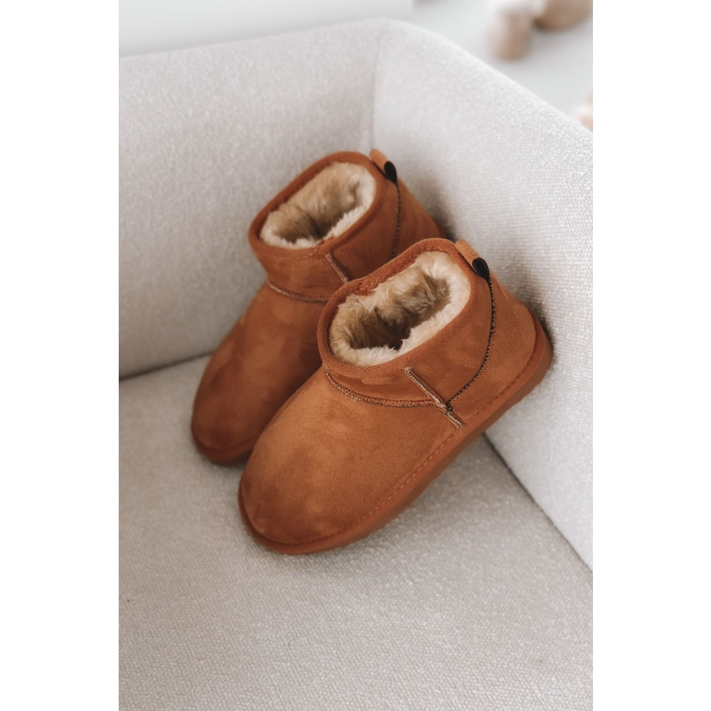 selinshoes Wendy Içi Kürklü Kısa Kadın Bot- Camel 36 Beden Kadın Botları Fiyatı