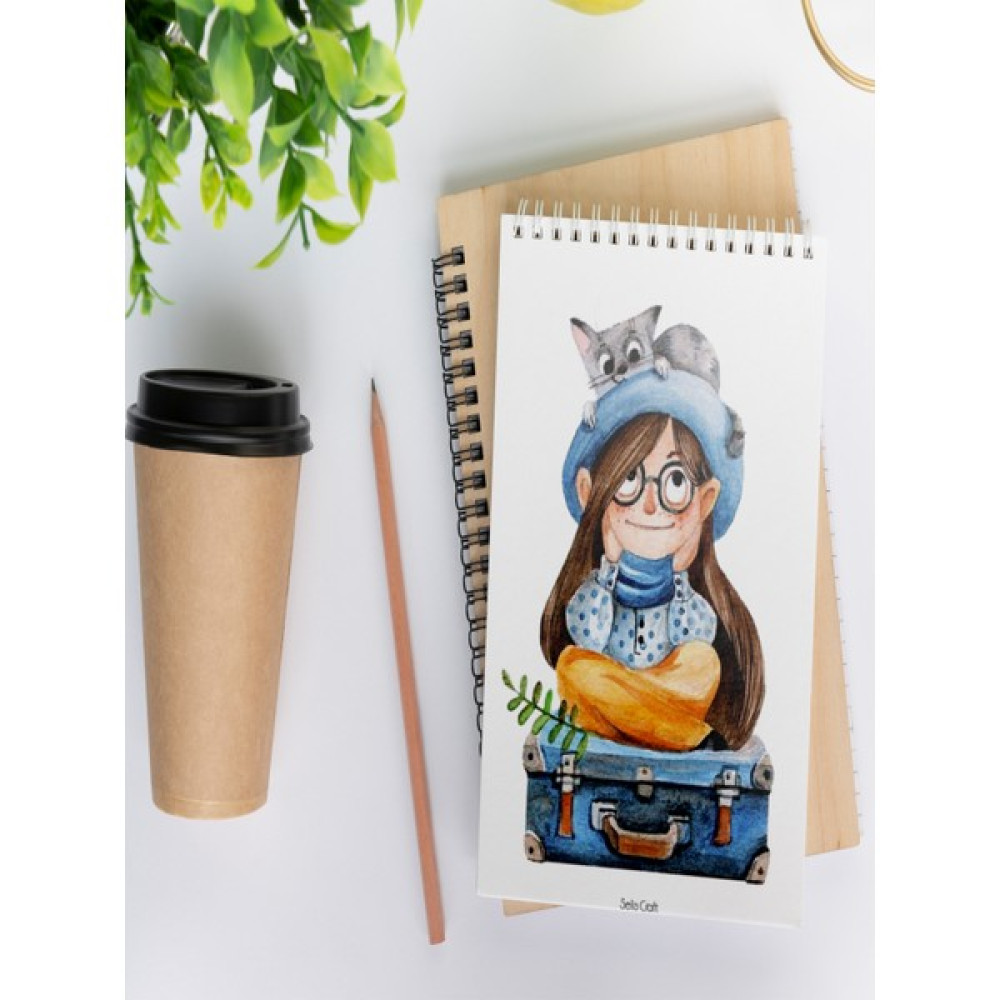 Selis Craft Sevimli Kedili Kızçe Çizgili Notepad 01 Günlük Planlayıcı, Defter, To Do List, Not Defteri, Ajanda Not Defteri & Bloknot Fiyatı