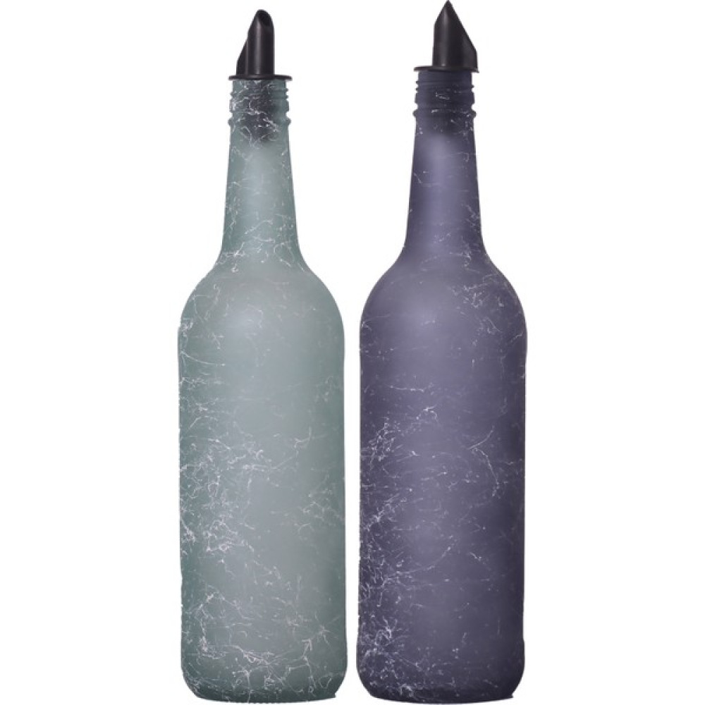Selka 2'li 750ML Mermer Desenli Mat Mor ve Mat Yeşil Yağdanlık Mutfak Gereçleri Fiyatı