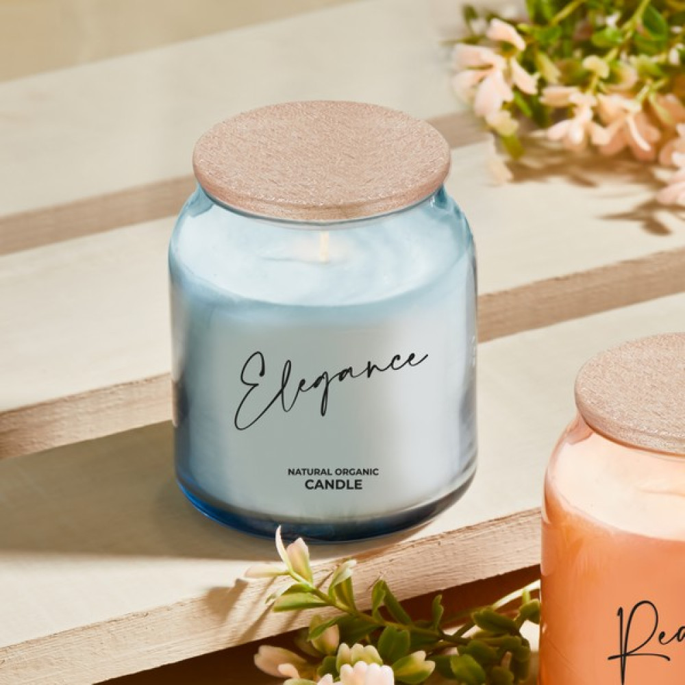 Selka Home 2'li Dream Ahşap Kapaklı Tasarım Mum - Mavi Dekoratif Mum Fiyatı