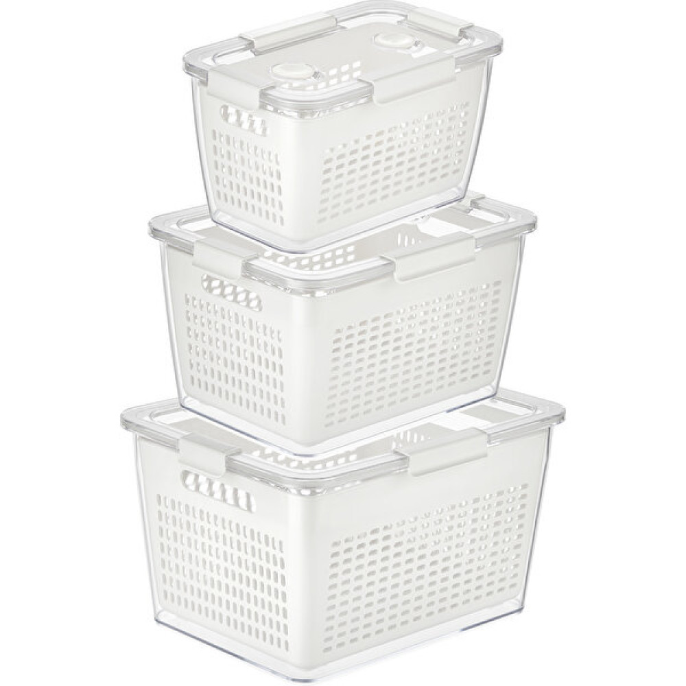 Selka Home Lavin 3'lü 2-4-7 Litre Saklama Kabı - Ekru Saklama Kapları Fiyatı