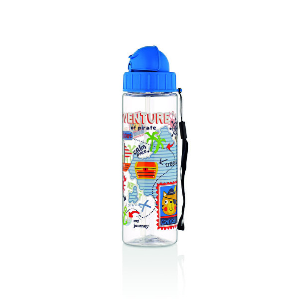 Selka Home Pipetli Okul Su Matarası 500 ml - Mavi - Beyaz Suluk Fiyatı