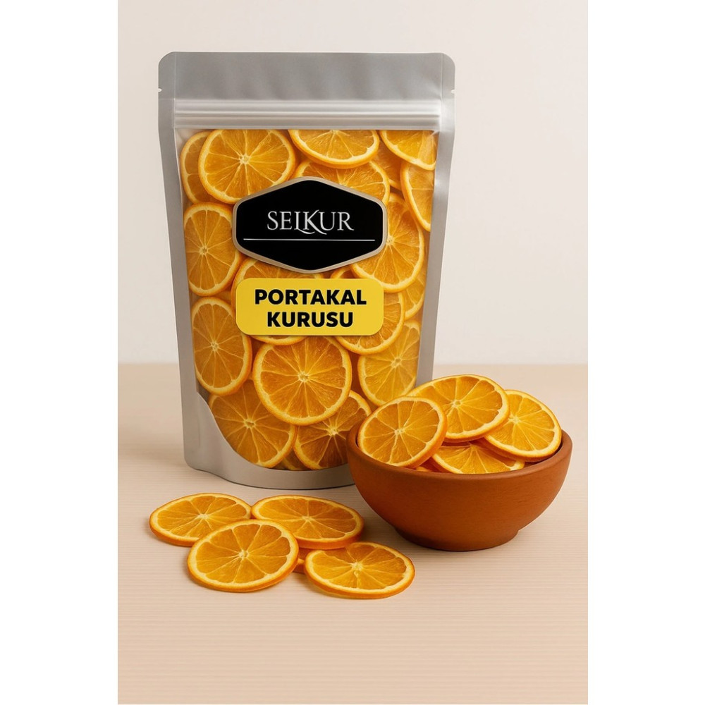 Selkur Portakal Kurusu 200GR Şekersiz - 200 gr Kuru Meyve Fiyatı