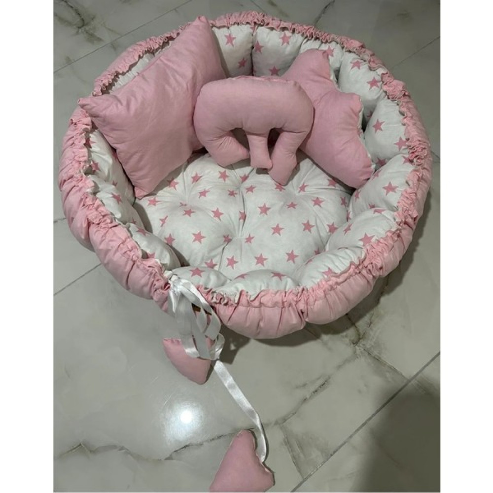 Selly Baby Pembe Çift Taraflı Açılır Kapanır Oyun Minderi/uyku Minderi - 120 cm Oyuncak Fiyatı