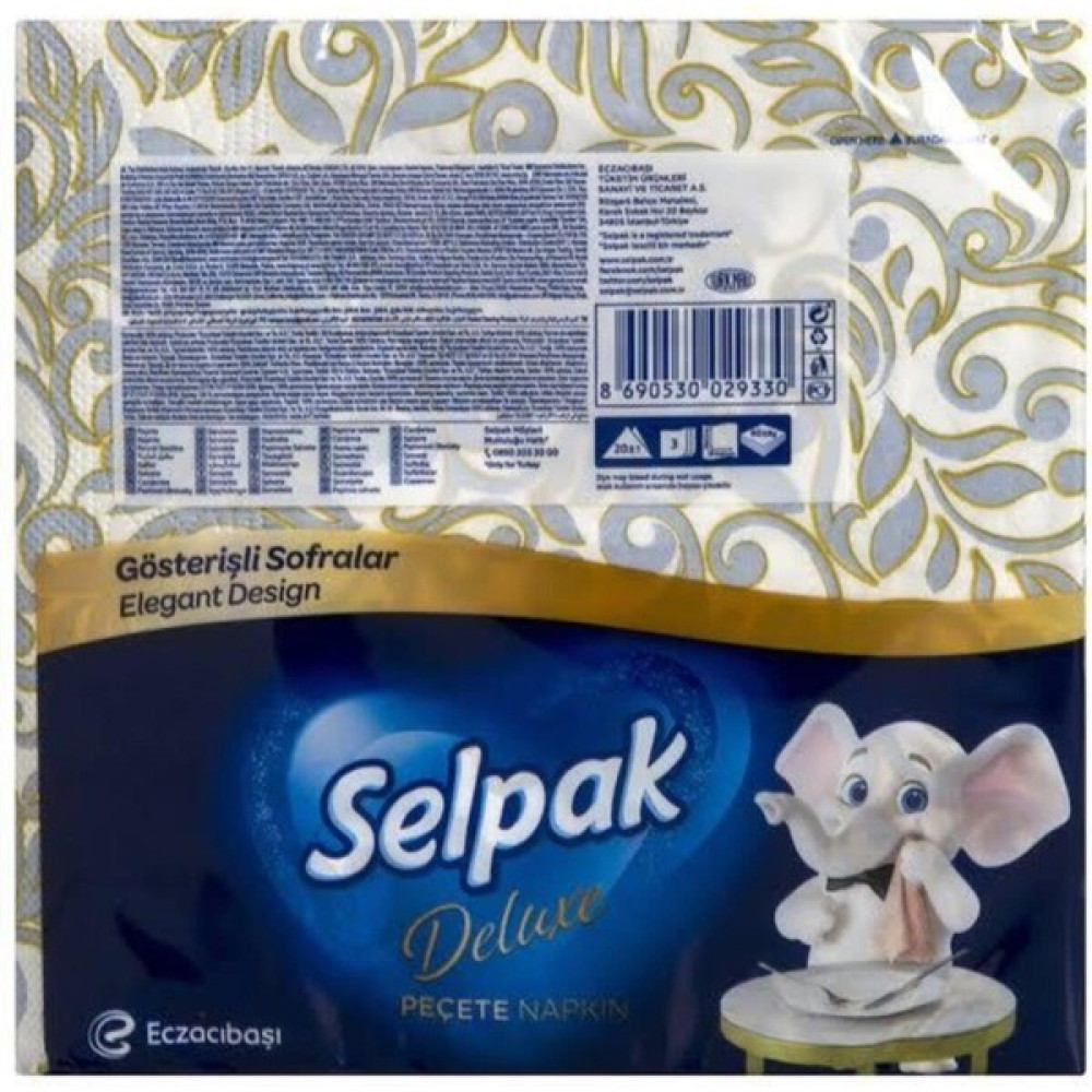 Selpak Deluxe Peçete 20LI Peçete Fiyatı
