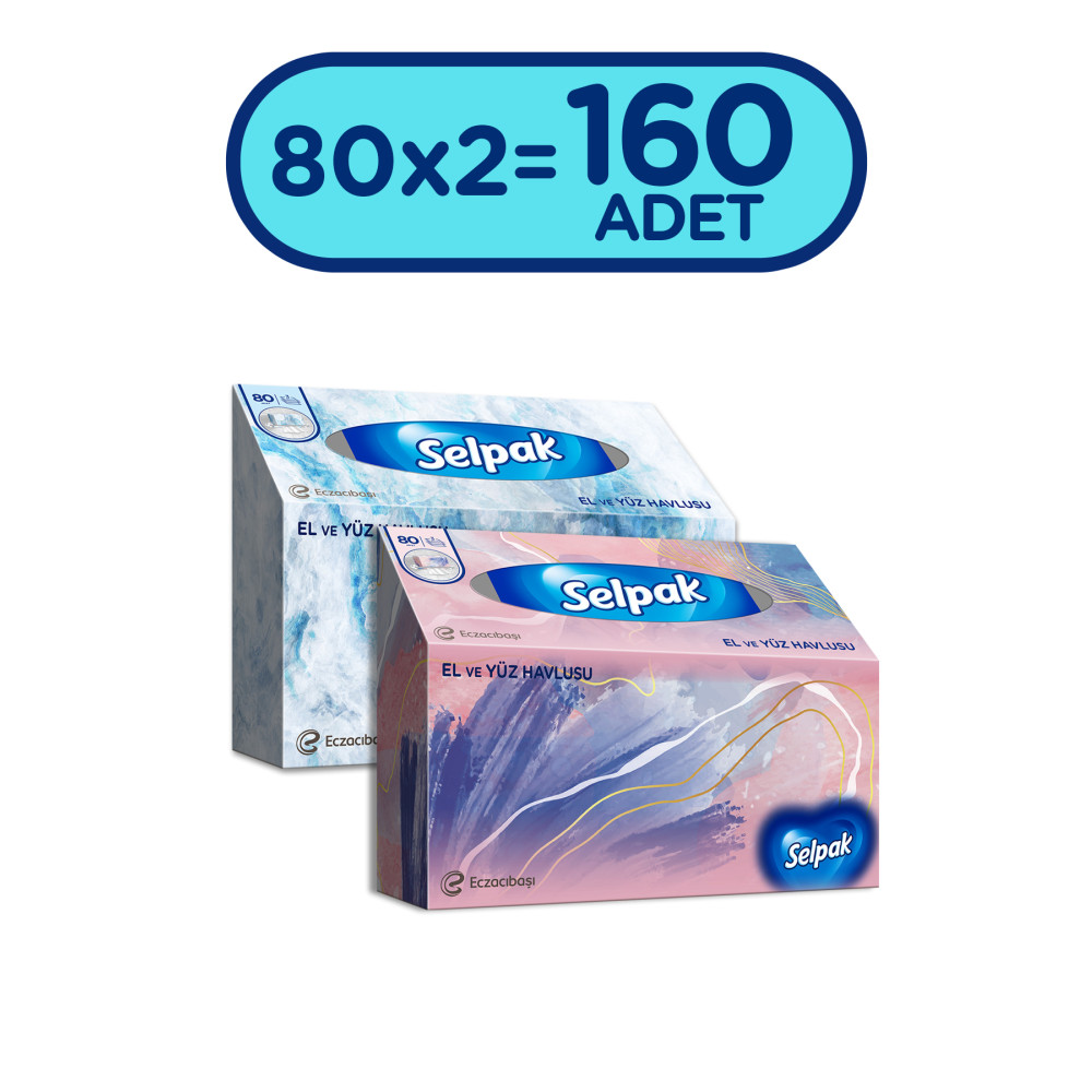 Selpak El ve Yüz Havlusu x 2 Paket 160 Yaprak Kağıt Havlu Fiyatı