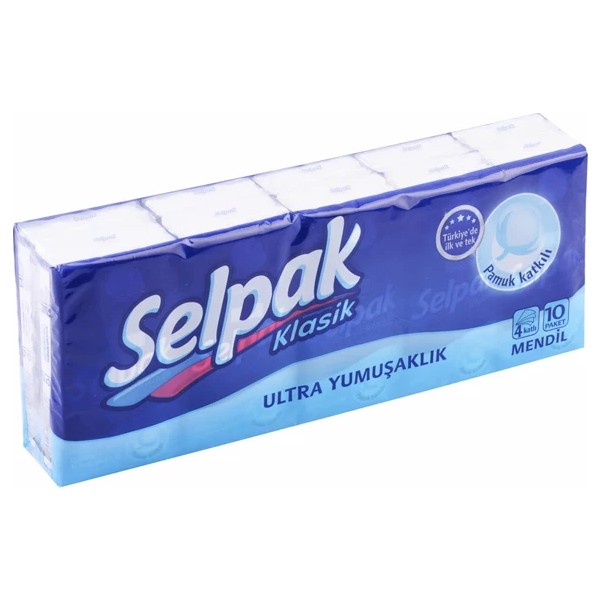 Selpak Kağıt Mendil 10'lu Klasik Kağıt Mendil Fiyatı