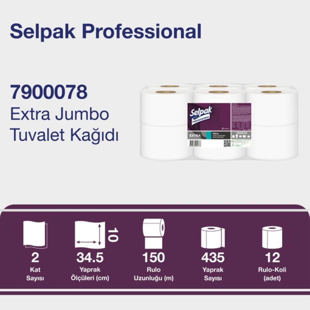 Selpak Professional Extra Jumbo Tuvalet Kağıdı 12li Tuvalet Kağıdı Fiyatı