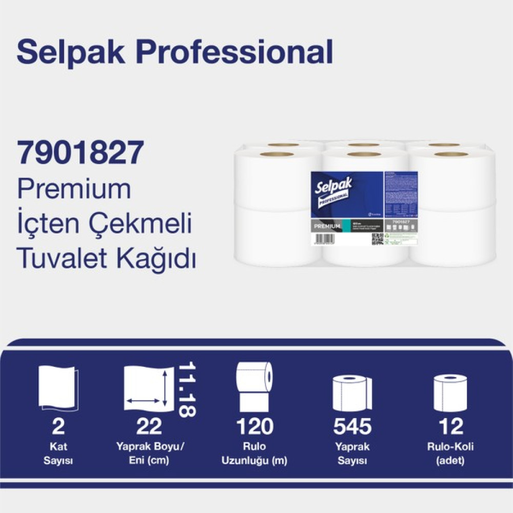 Selpak Professional İçten Çekmeli Tuvalet Kağıdı 120m 12li Tuvalet Kağıdı Fiyatı