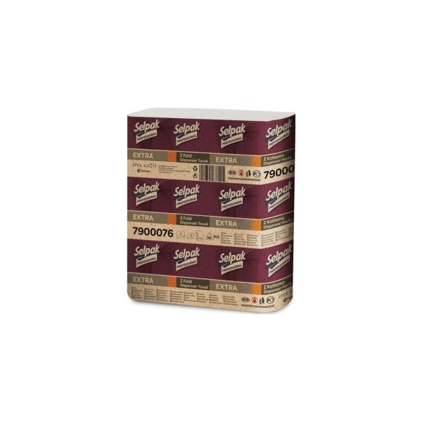 Selpak Professional Selpak Extra Z Havlu 200*12 - Beyaz Kağıt Havlu Fiyatı