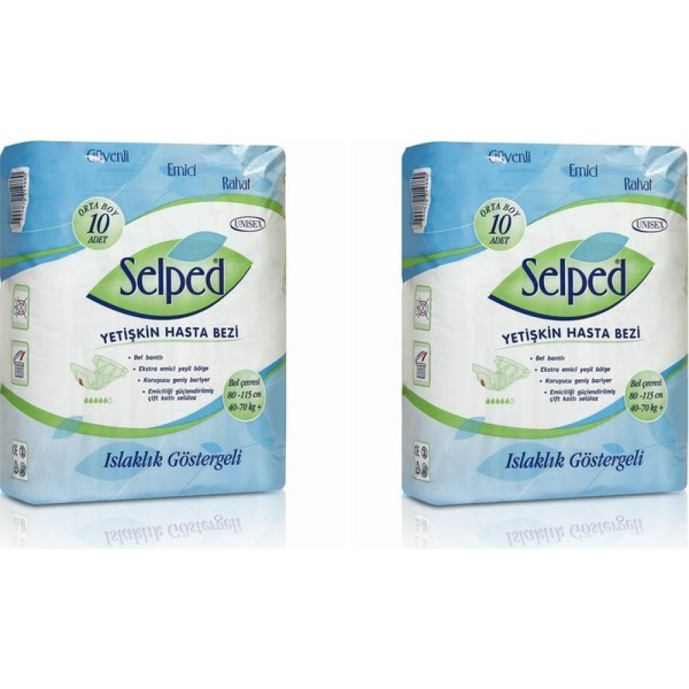 Selped Belbantlı Hasta Bezi M 2 Paket 20 Adet  Hasta Bezleri ve Temizliği Fiyatı