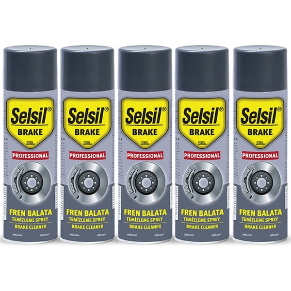Selsil Fren Balata Temizleme Spreyi 500 ml 5'li Fren Bakım Spreyi Fiyatı