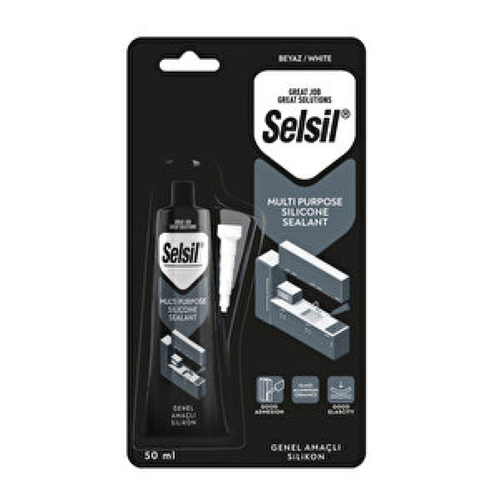 Selsil Genel Amaçlı Silikon 50 ml Beyaz Silikon Fiyatı