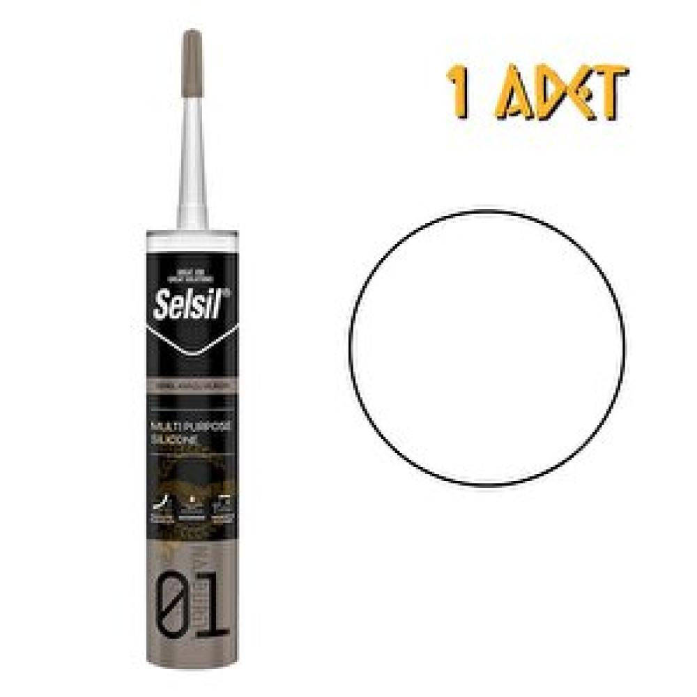 Selsil Genel Amaçlı Silikon Beyaz 280 Gr. - 1 Adet Silikon Fiyatı