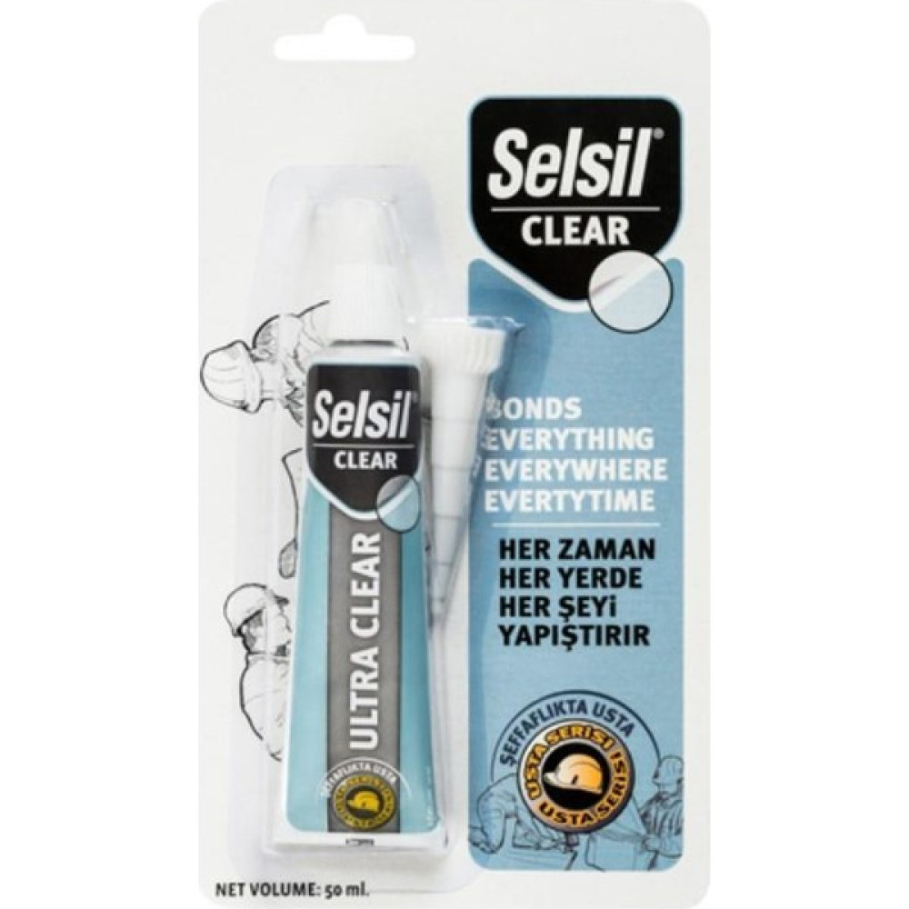 Selsil Hibrit Ultra Clear Yapıştırıcı 50 ml Dış Cephe Yalıtım Malzemeleri Fiyatı